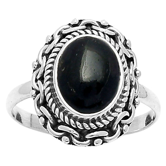 Natural Nuummite Ring size-8 R-1667 SDR158175