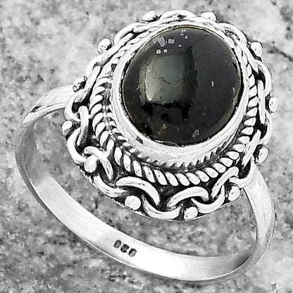Natural Nuummite Ring size-7 R-1667 SDR158177
