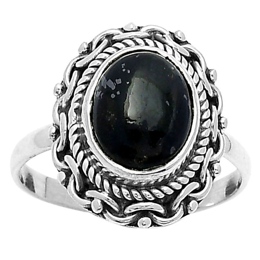 Natural Nuummite Ring size-7 R-1667 SDR158177