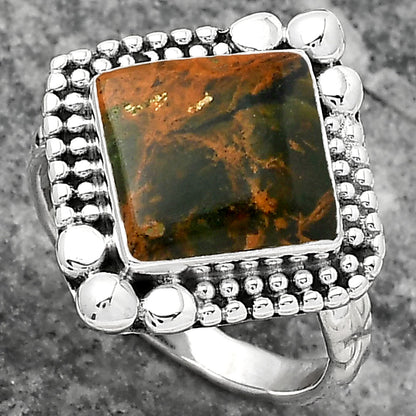 Turkish Rainforest Chrysocolla Ring size-8.5 R-1154 SDR158455