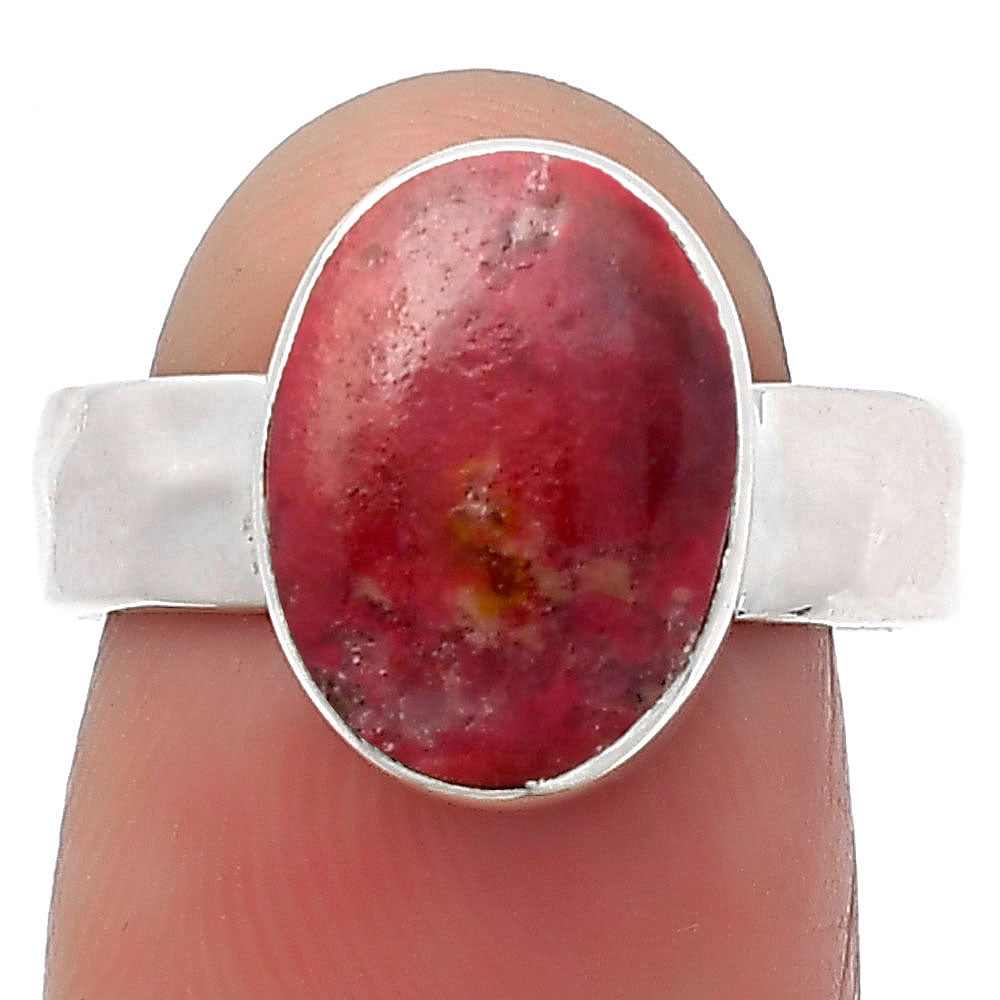 Natural Pink Thulite - Norway Ring size-7.5 R-1001 SDR158520
