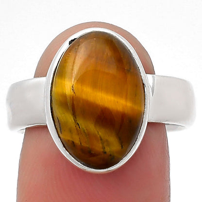 Natural Tiger Eye - Africa Ring size-8 R-1001 SDR158546