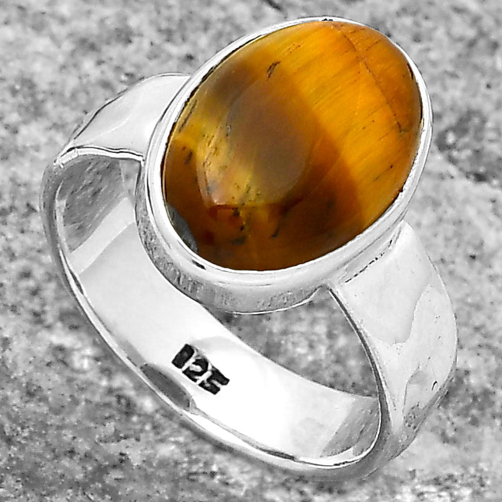 Natural Tiger Eye - Africa Ring size-8 R-1001 SDR158546