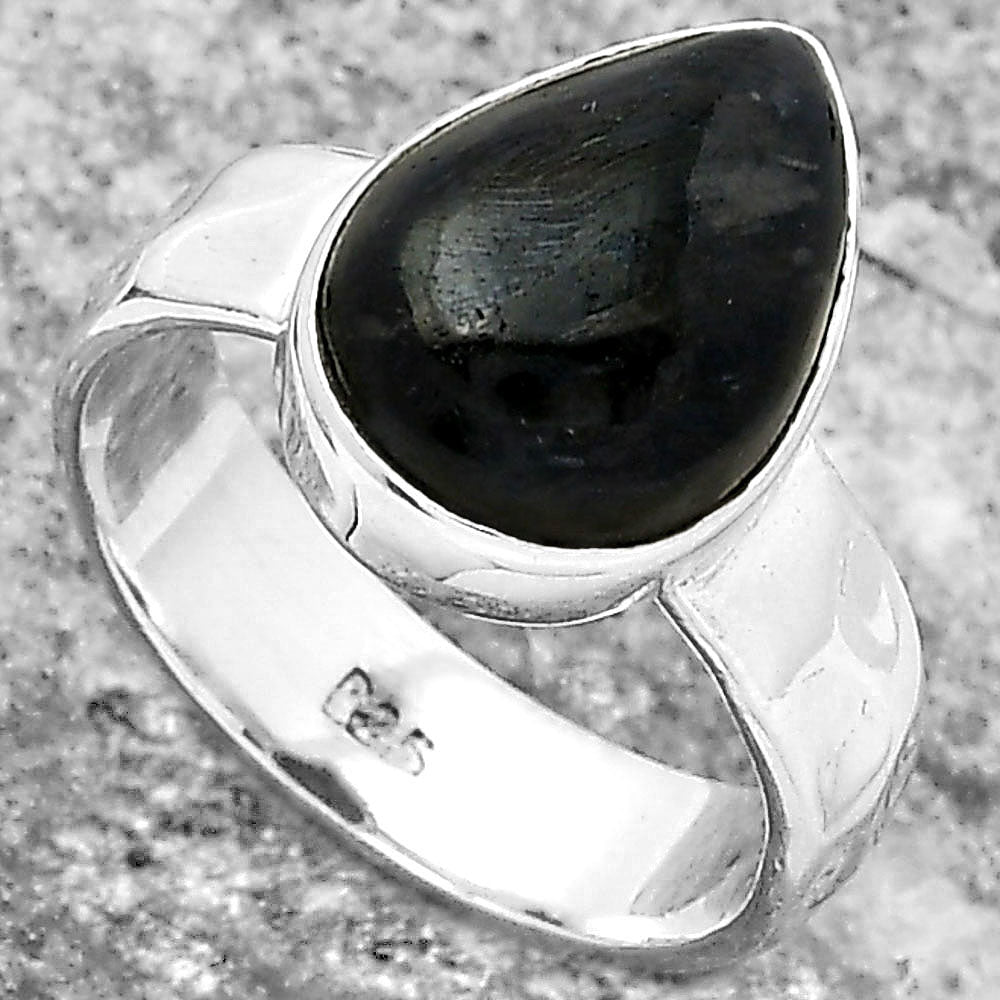 Natural Nuummite Ring size-8 R-1001 SDR158567
