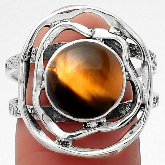Natural Tiger Eye - Africa Ring size-8.5 R-1602 SDR158622