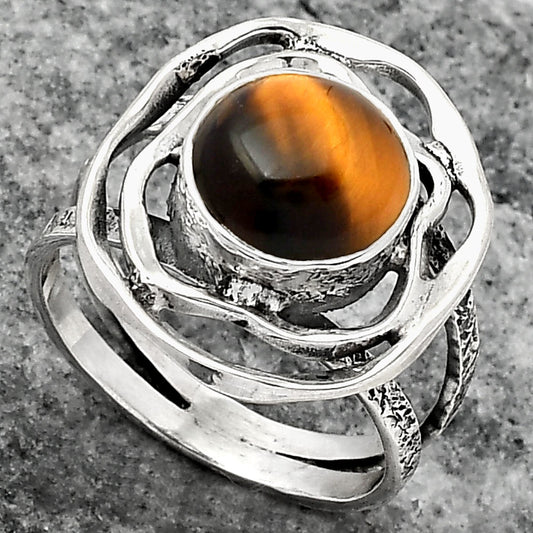 Natural Tiger Eye - Africa Ring size-8.5 R-1602 SDR158622