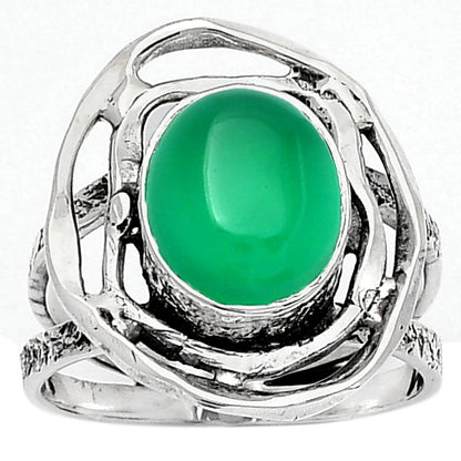 Natural Green Onyx Ring size-7 R-1602 SDR158631