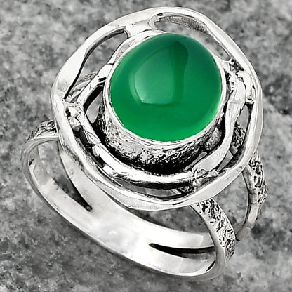 Natural Green Onyx Ring size-7 R-1602 SDR158631