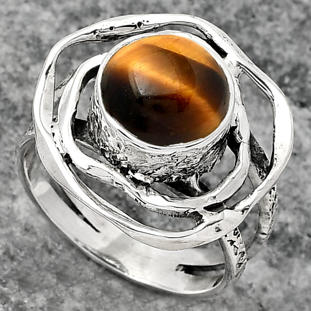 Natural Tiger Eye - Africa Ring size-8 R-1602 SDR158640