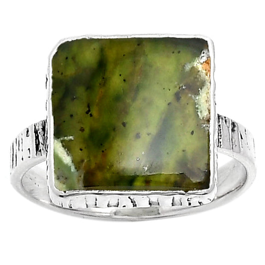 Natural Chrome Chalcedony Ring size-8 R-1191 SDR158769