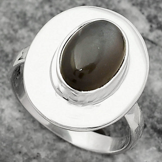 Natural Gray Moonstone Ring size-7 R-1082 SDR159211