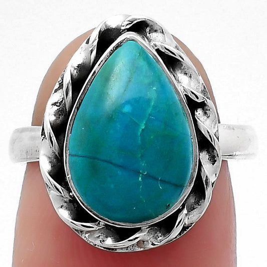 Natural Azurite Chrysocolla Ring size-7 R-1083 SDR159244