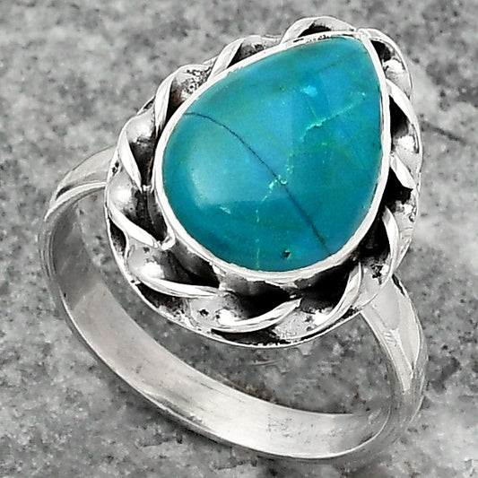 Natural Azurite Chrysocolla Ring size-7 R-1083 SDR159244