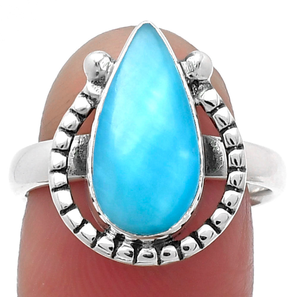 Natural Smithsonite Ring size-7.5 R-1518 SDR159434