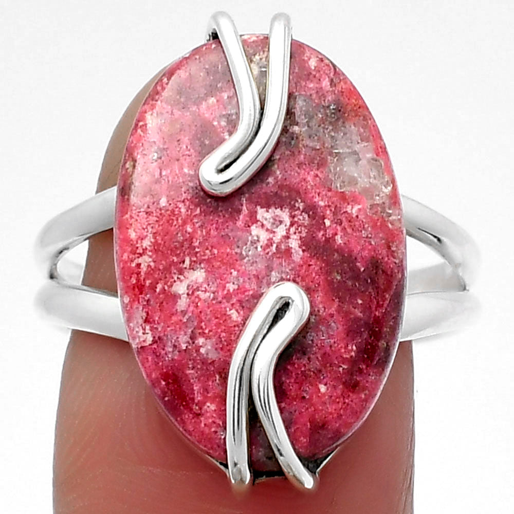 Natural Pink Thulite - Norway Ring size-9 R-1502 SDR159523