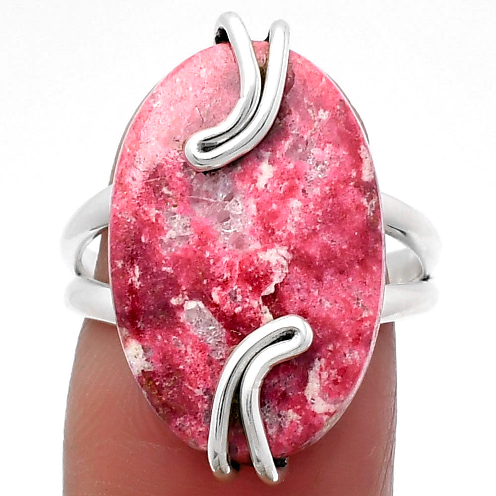 Natural Pink Thulite - Norway Ring size-7 R-1502 SDR159547