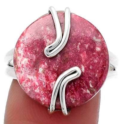 Natural Pink Thulite - Norway Ring size-9 R-1502 SDR159554