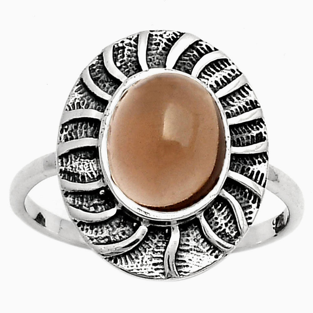 Natural Smoky Quartz - Brazil Ring size-8.5 R-1085 SDR159796