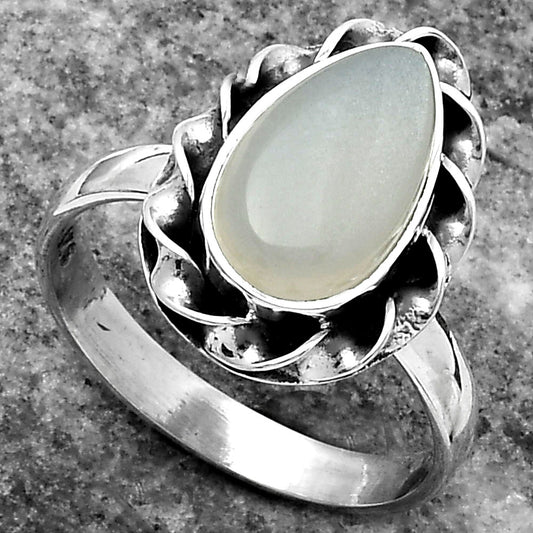 Natural Srilankan Moonstone Ring size-7.5 R-1083 SDR159844