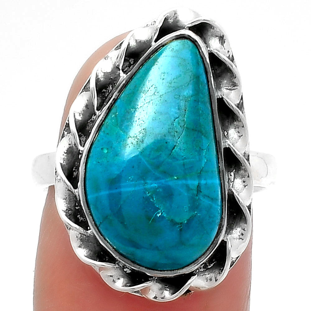Natural Azurite Chrysocolla Ring size-7.5 R-1083 SDR159990