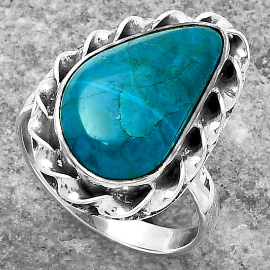 Natural Azurite Chrysocolla Ring size-7.5 R-1083 SDR159990
