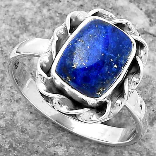 Natural Lapis - Afghanistan Ring size-8 R-1083 SDR160041