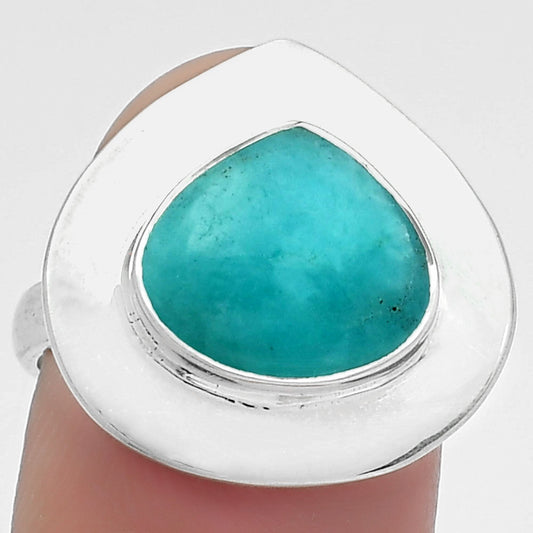 Natural Paraiba Amazonite Ring size-7.5 R-1082 SDR160154