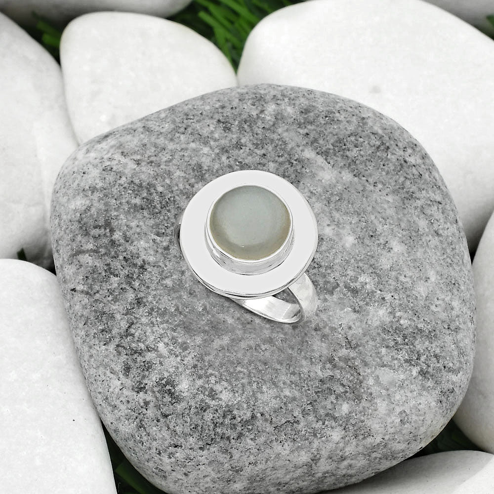 Natural Srilankan Moonstone Ring size-8 R-1082 SDR160161