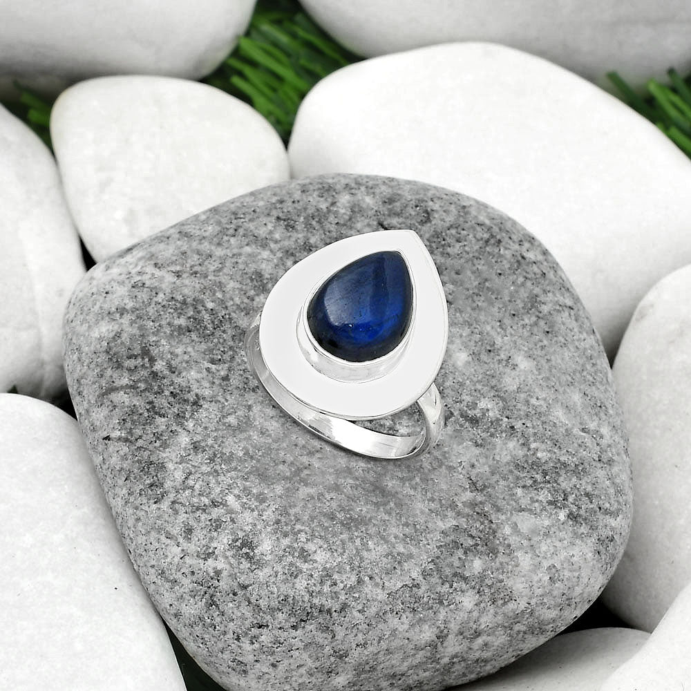 Blue Fire Labradorite - Madagascar Ring size-8 R-1082 SDR160182