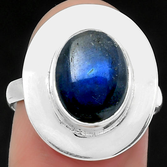 Blue Fire Labradorite - Madagascar Ring size-7.5 R-1082 SDR160187