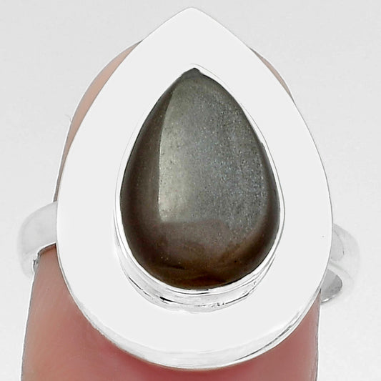 Natural Gray Moonstone Ring size-8 R-1082 SDR160207