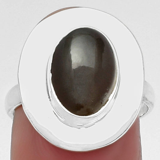 Natural Gray Moonstone Ring size-7.5 R-1082 SDR160210