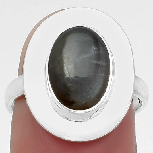 Natural Gray Moonstone Ring size-7.5 R-1082 SDR160211