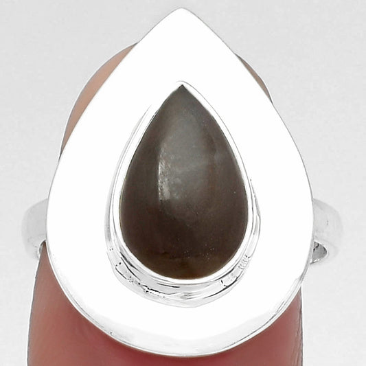 Natural Gray Moonstone Ring size-8 R-1082 SDR160214