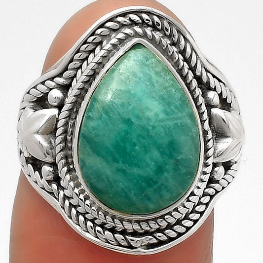Natural Paraiba Amazonite Ring size-7 R-1312 SDR160698
