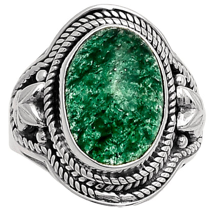 Natural Green Aventurine Ring size-8 R-1312 SDR160725