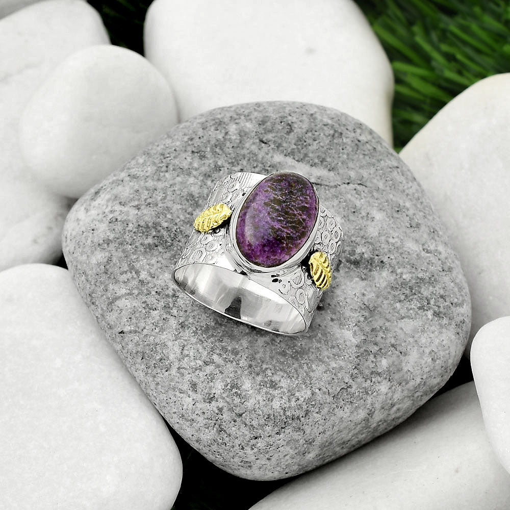 Two Tone - Purpurite - South Africa Ring size-8 R-1534 SDR161387