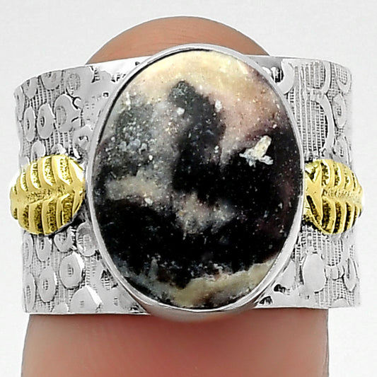Two Tone - Indian Blanket Jasper Ring size-7 R-1534 SDR161393