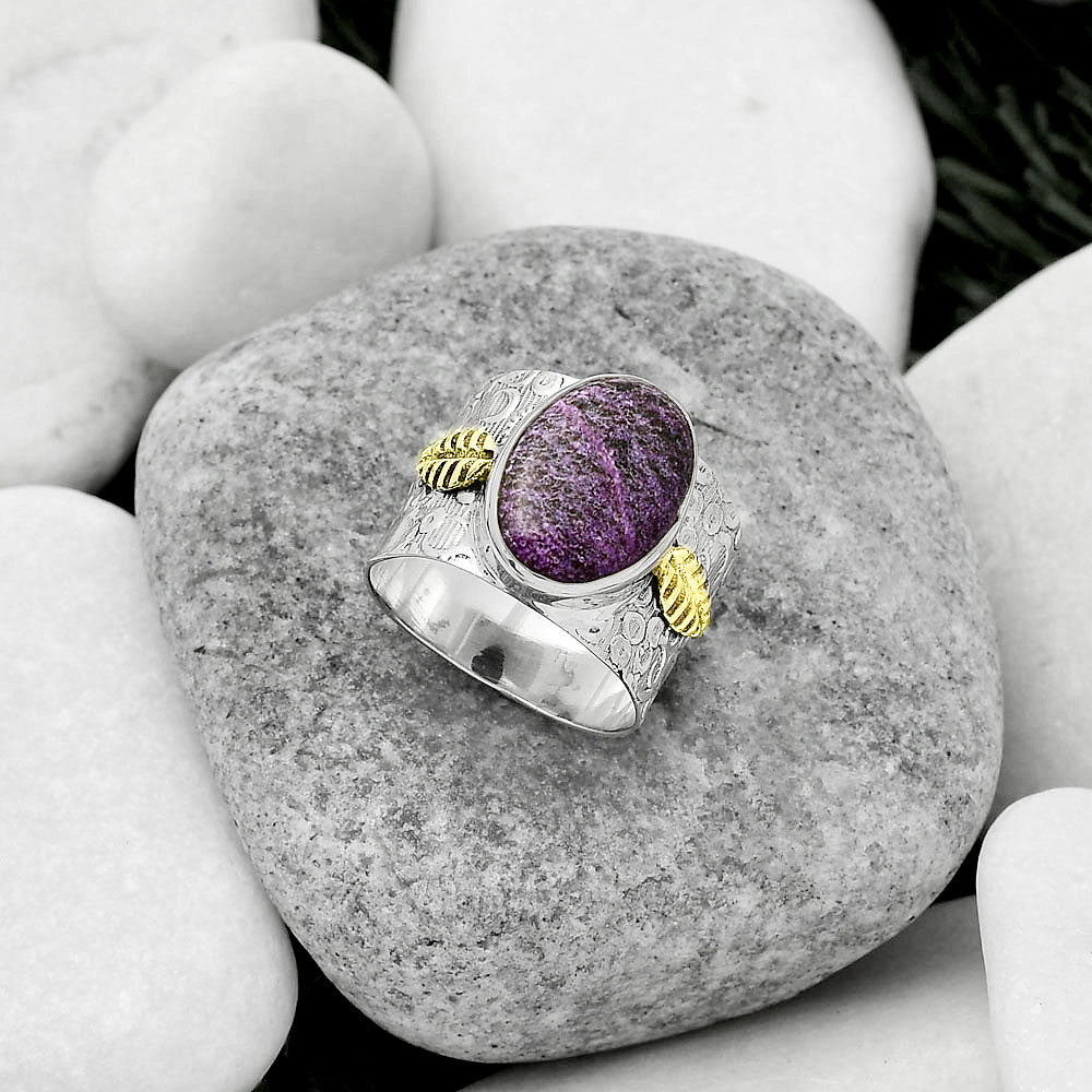 Two Tone - Purpurite - South Africa Ring size-7 R-1534 SDR161398