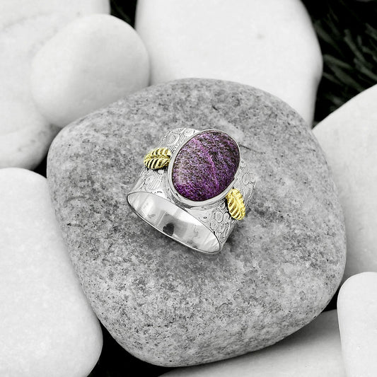 Two Tone - Purpurite - South Africa Ring size-7 R-1534 SDR161398