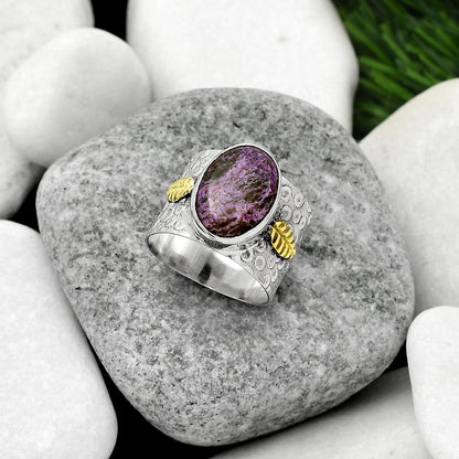 Two Tone - Purpurite - South Africa Ring size-8 R-1534 SDR161420