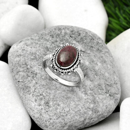 Natural Tourmaline Quartz Ring size-8.5 R-1332 SDR161452