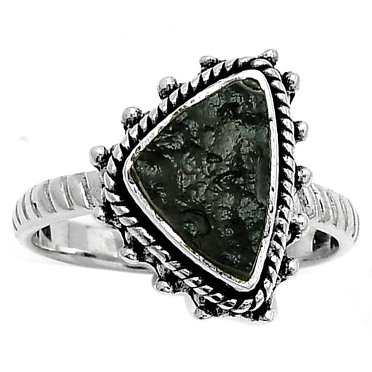 Natural Tektite Rough - Greek Ring size-8 R-1332 SDR161467
