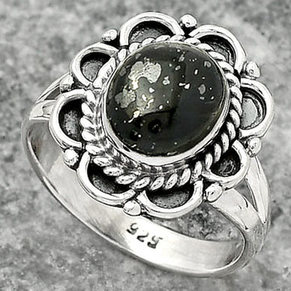 Natural Nuummite Ring size-8 R-1256 SDR161487