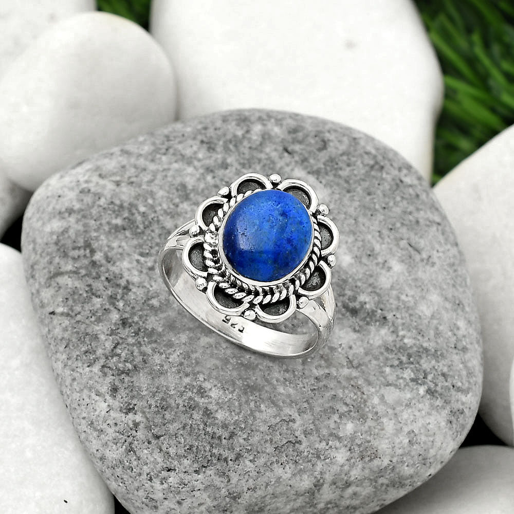 Natural Lapis - Afghanistan Ring size-9 R-1256 SDR161505
