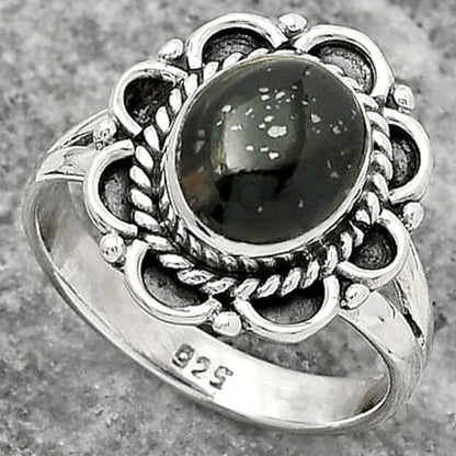 Natural Nuummite Ring size-8 R-1256 SDR161507
