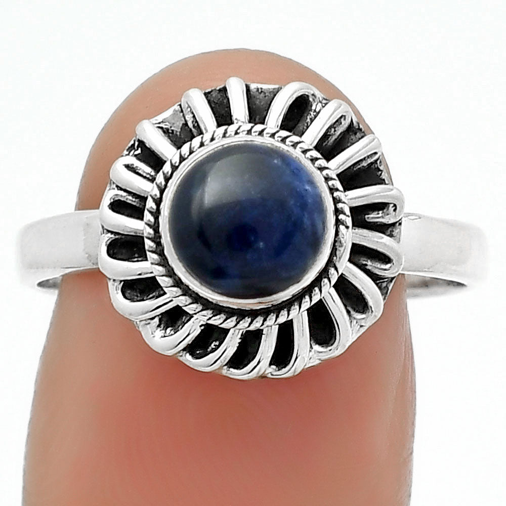 Natural Sodalite Ring size-9 R-1596 SDR161588