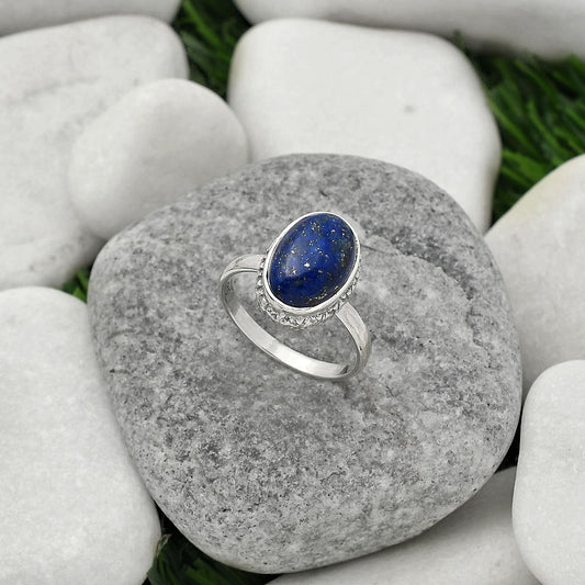 Natural Lapis - Afghanistan Ring size-8 R-1191 SDR161892