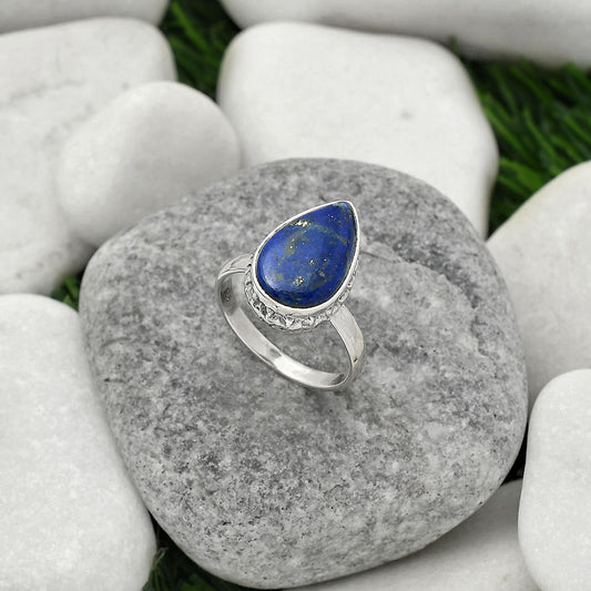 Natural Lapis - Afghanistan Ring size-7.5 R-1191 SDR161898