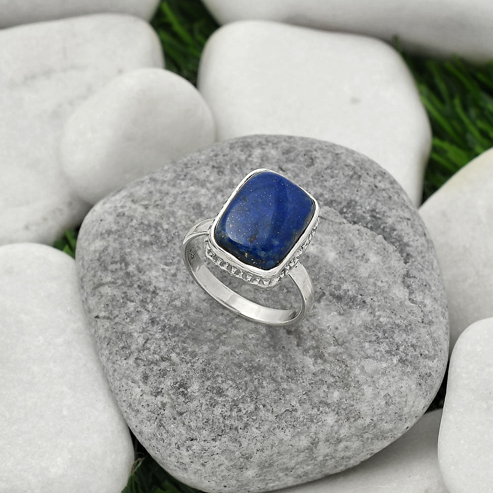 Natural Lapis - Afghanistan Ring size-7.5 R-1191 SDR161899